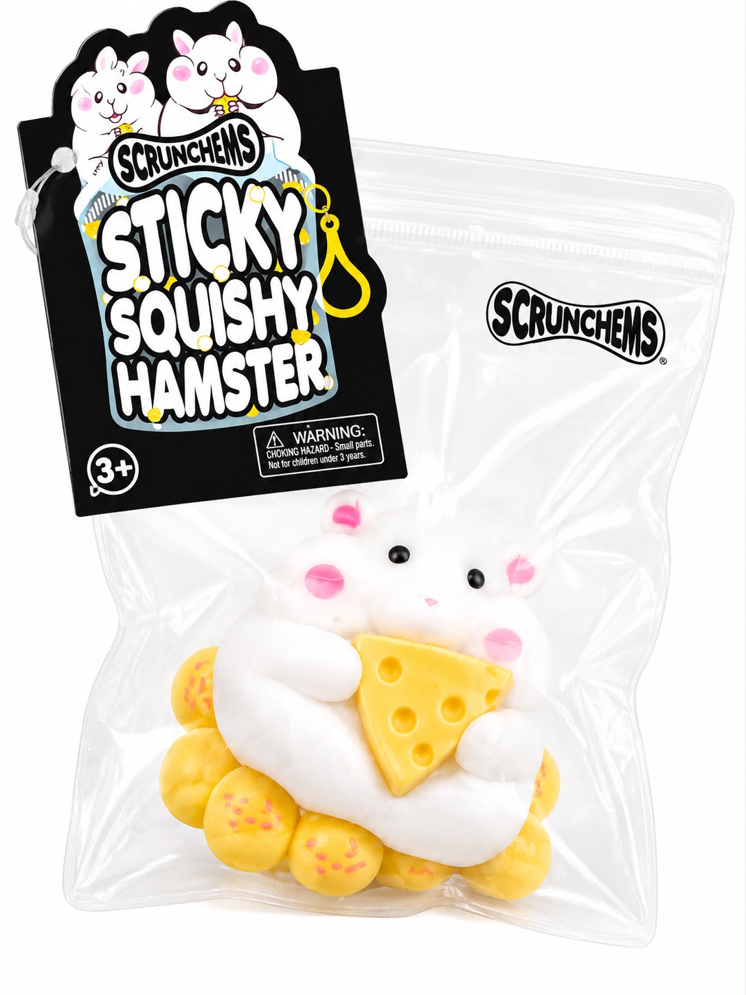 Scrunchems Sticky Squishy Hamster