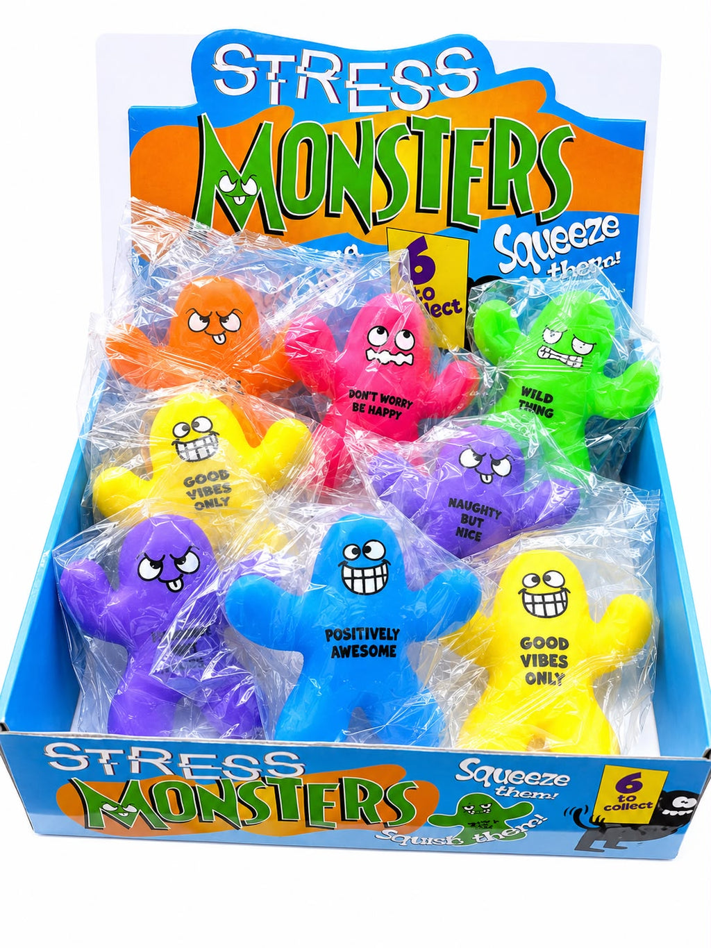 Stress Monsters- cream- filled