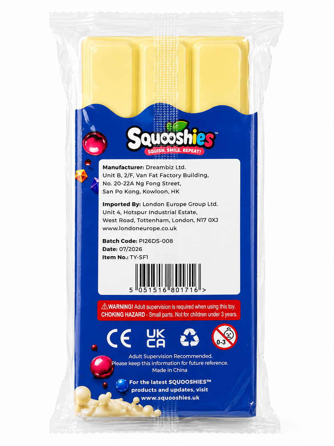 Squooshies Choco Bar Squishy – Super Soft &amp; Slow Rise!