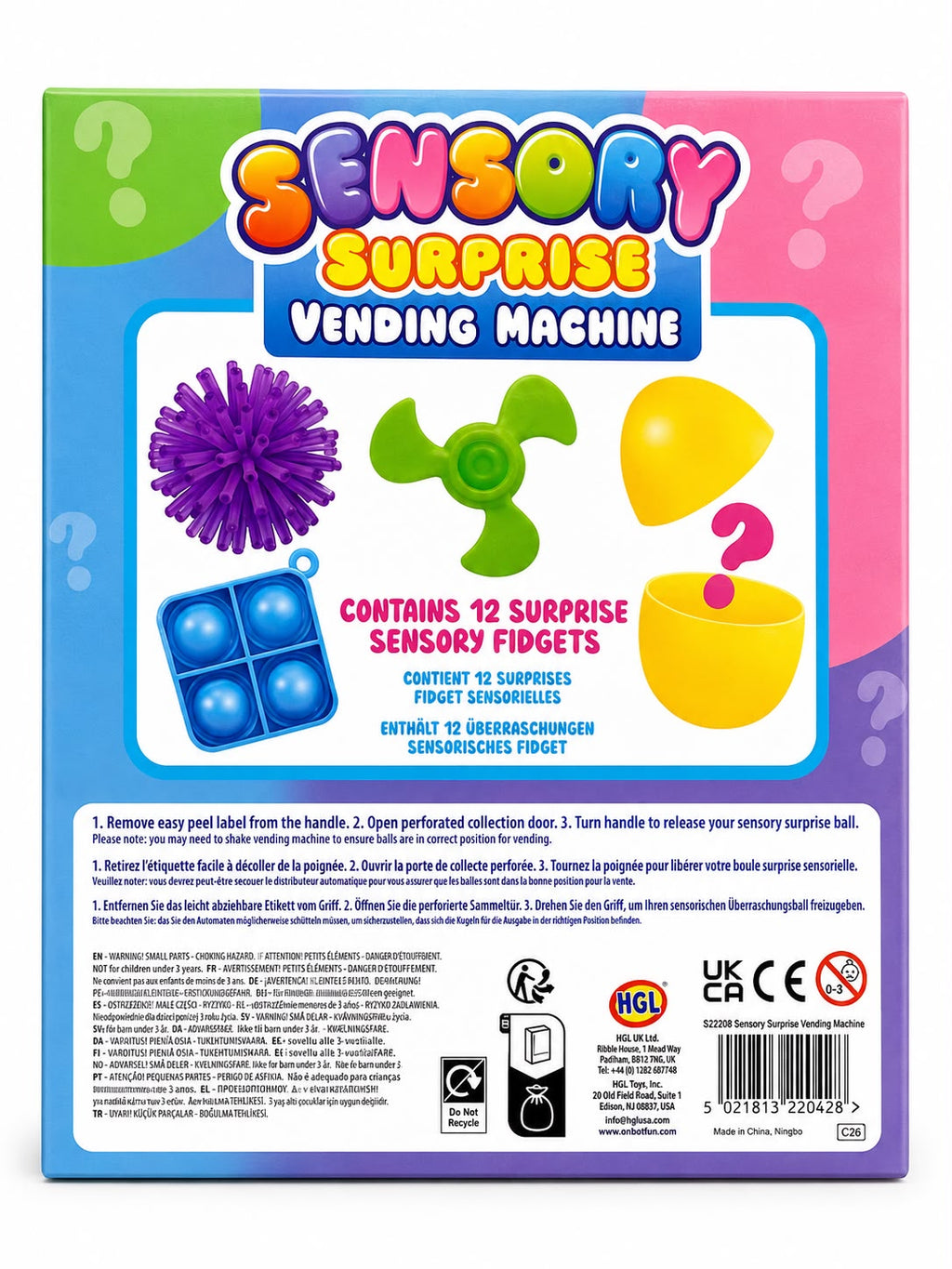 Sensory Surprise Vending Machine – 12 Mystery Sensory Toys