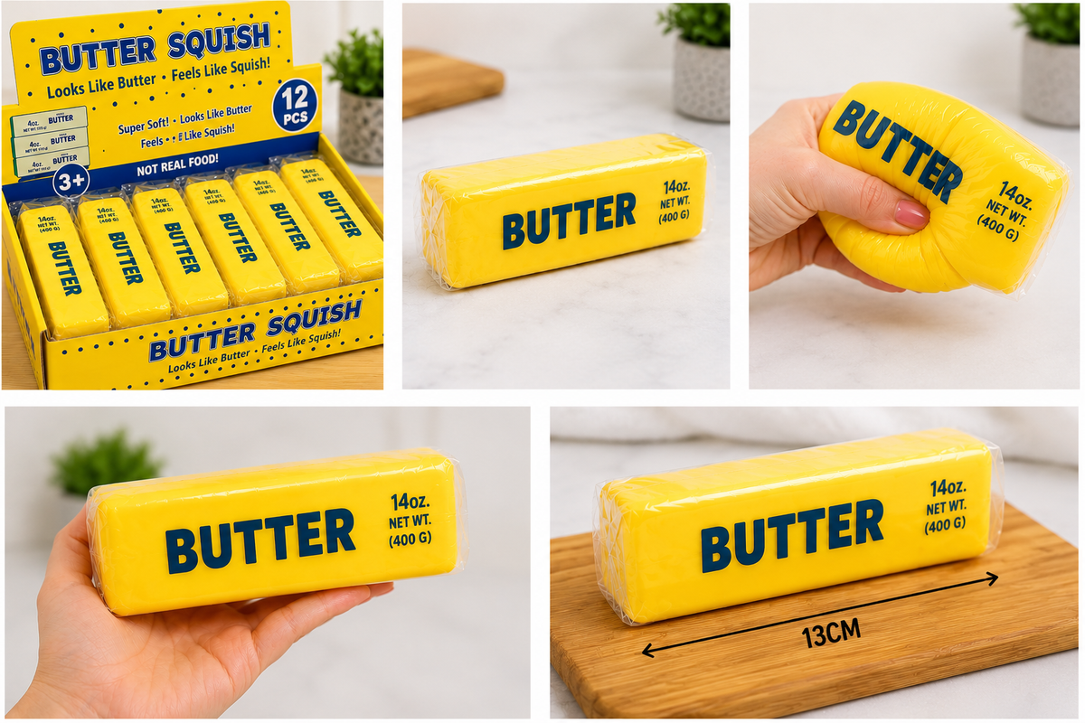 Butter Squish – Super Soft Foam-Filled Squishy (13cm)