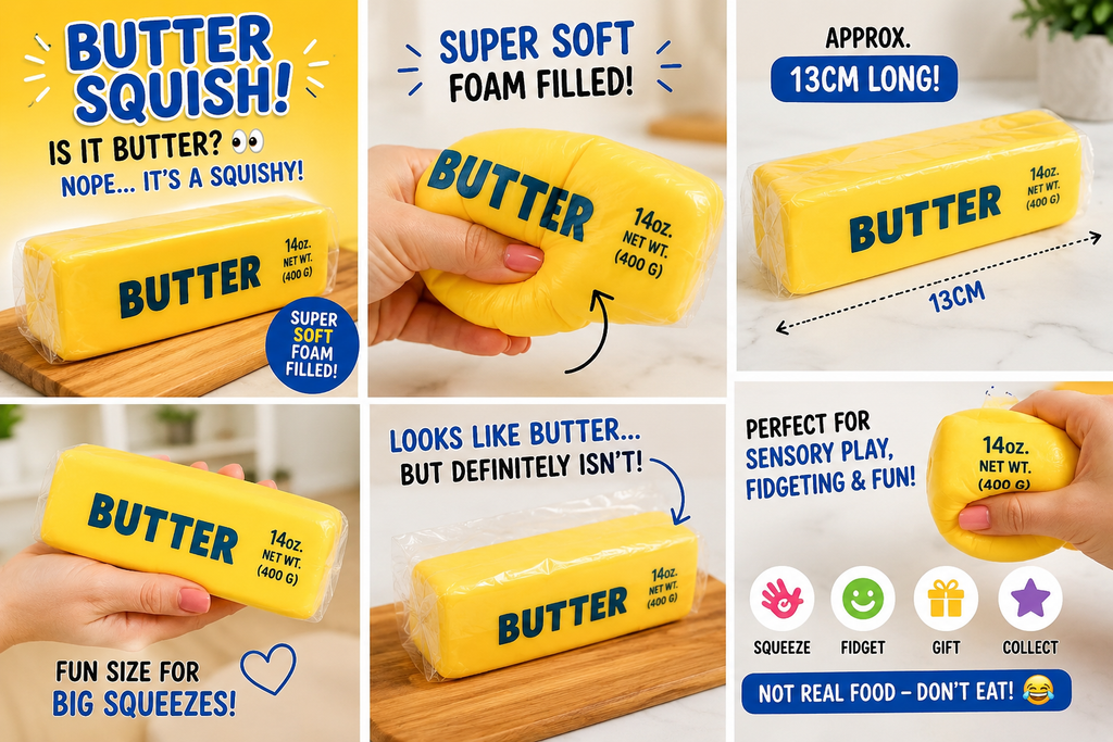 Butter Squish – Super Soft Foam-Filled Squishy (13cm)