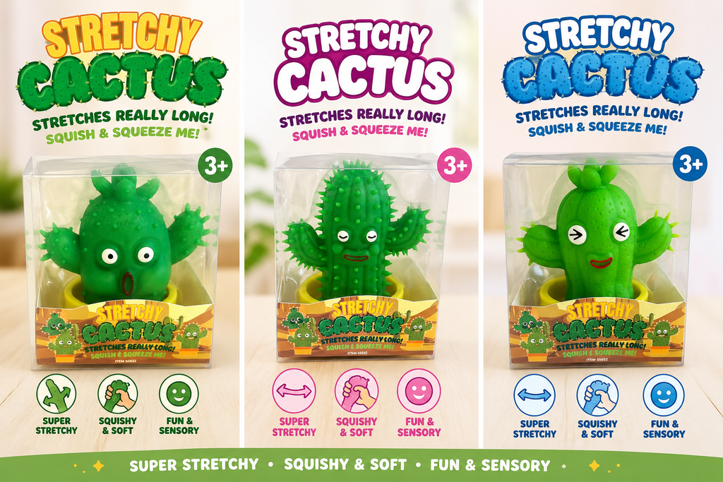 Stretchy Cactus Sensory Fidget Toy – Squish, Squeeze &  Stretch!