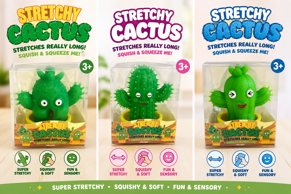 Stretchy Cactus Sensory Fidget Toy – Squish, Squeeze &  Stretch!