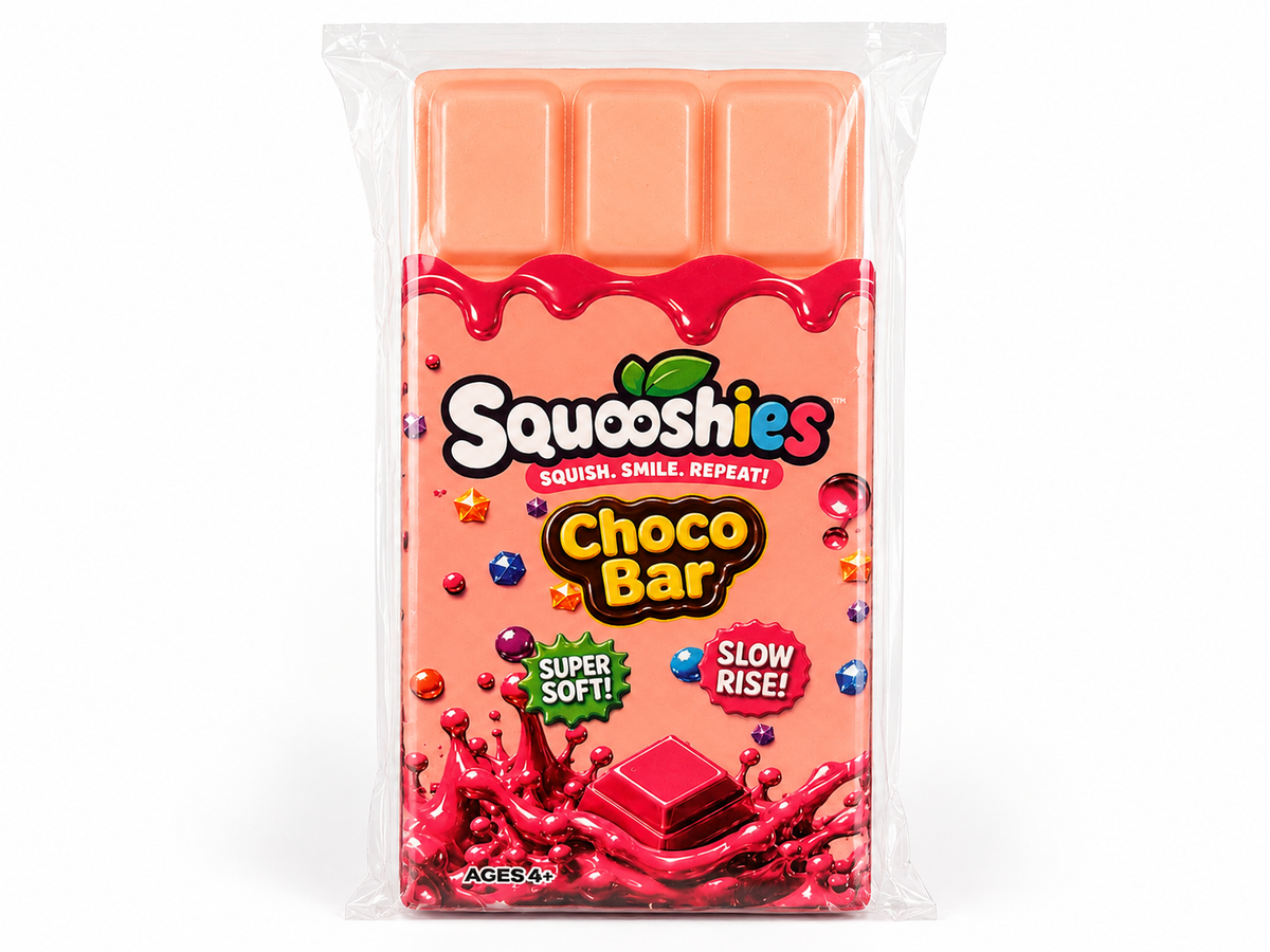Squooshies Choco Bar Squishy – Super Soft &amp; Slow Rise!