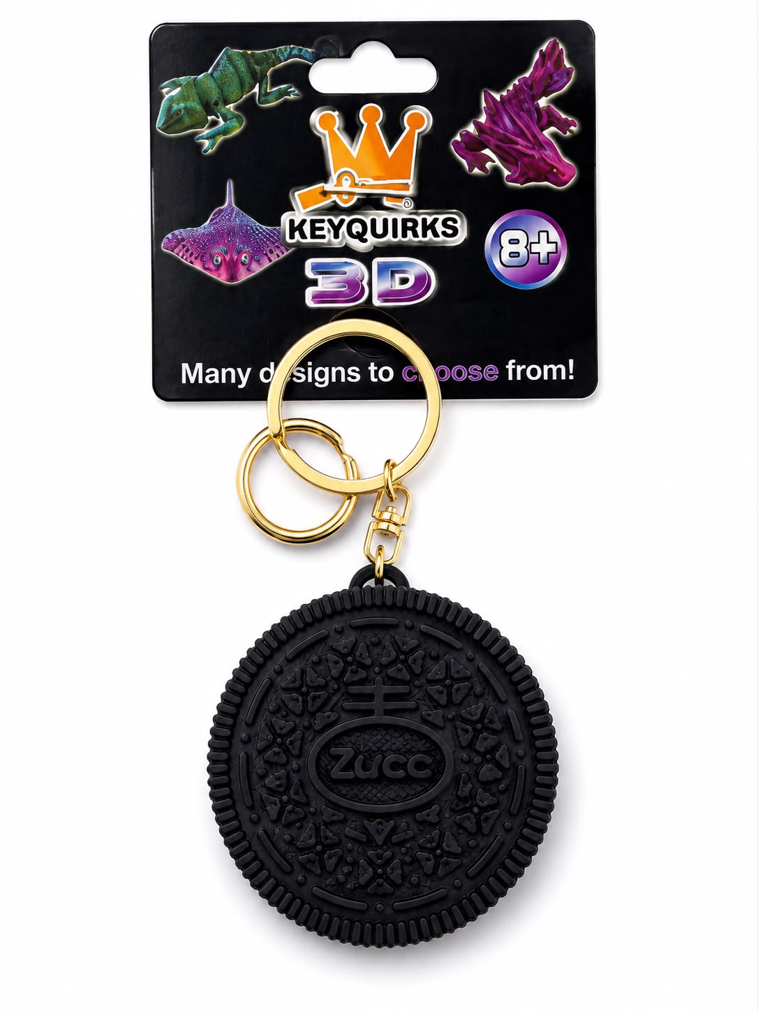 3D Oreo Clicker Cookie Keychain
