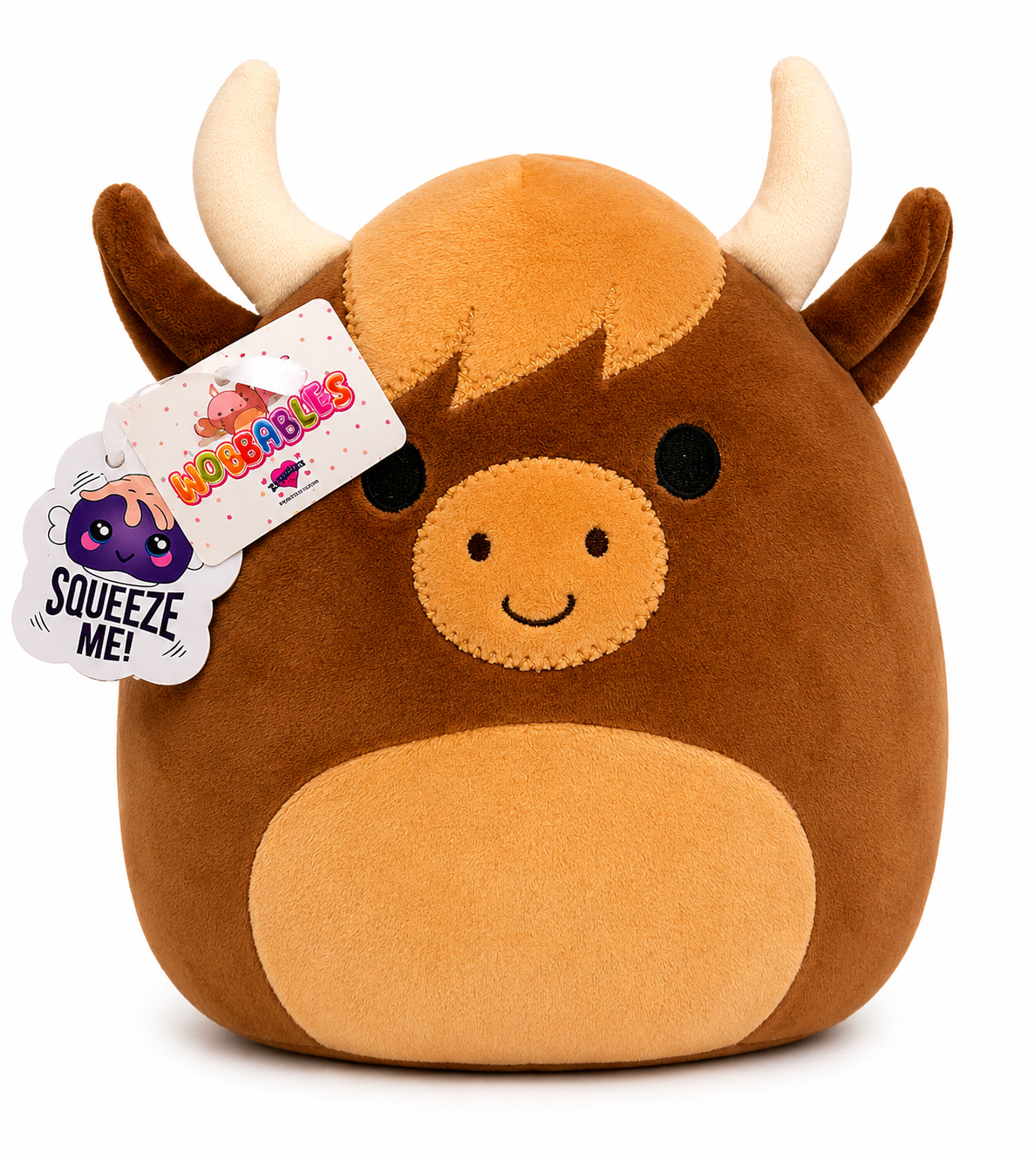 Highland Cow Squishy Plush – Soft & Squeezable