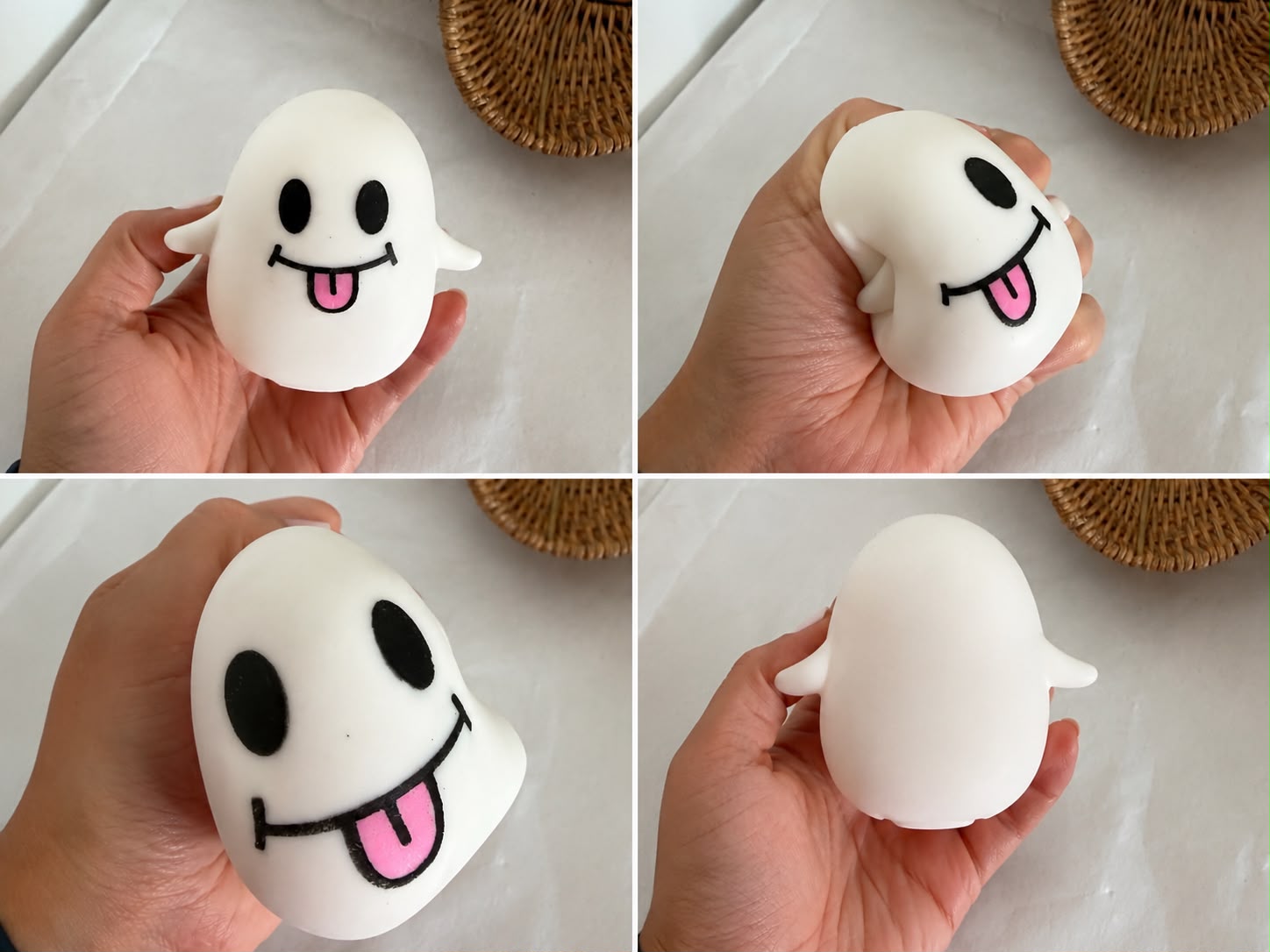 Halloween Ghosts stress balls - cream filled