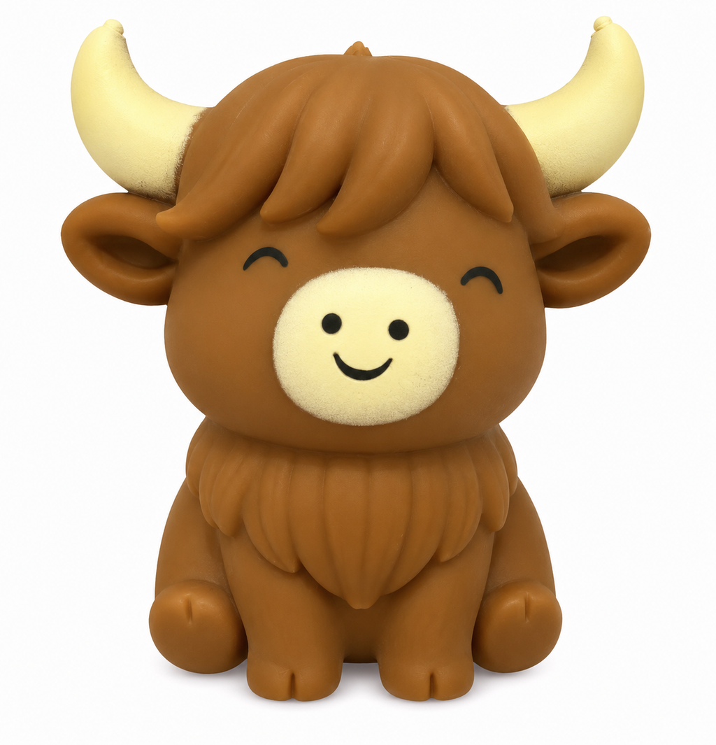 Maltose Highland Cow – Squishy Sensory Fidget Toy