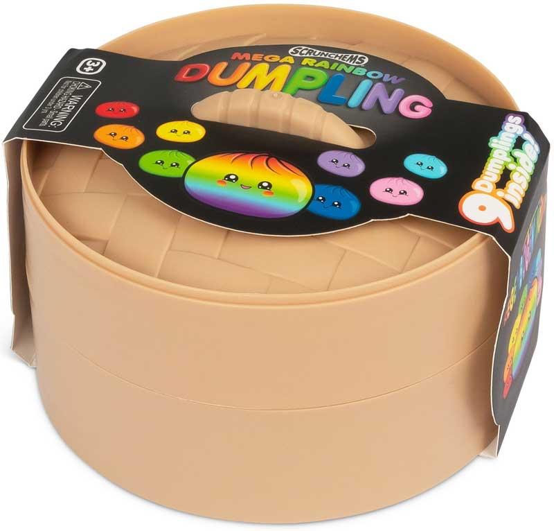 🌈 Scrunchems Mega Rainbow Dumpling Set – 9 Dumplings Inside!